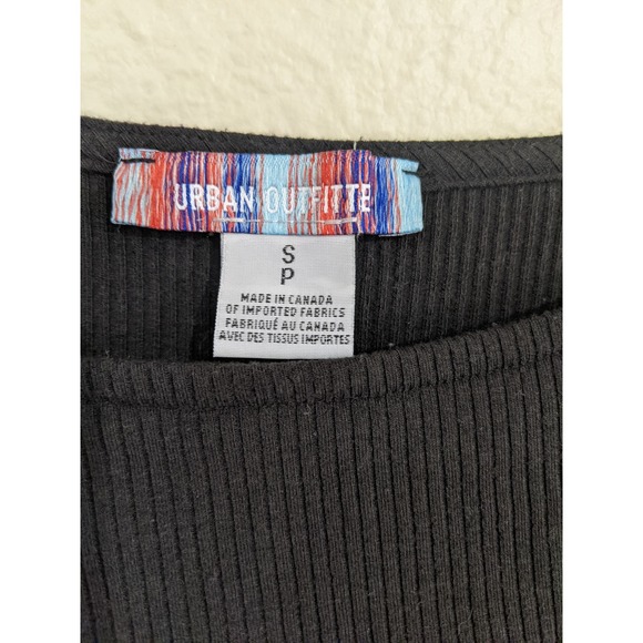 Urban Outfitters Mirabel Puff Sleeve Blouse in Black Size Small - Picture 6 of 6